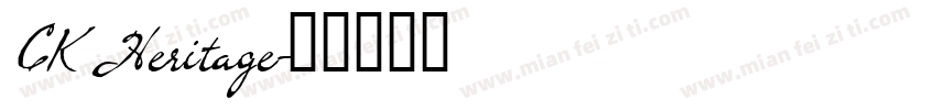 CK Heritage字体转换